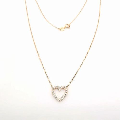 Collier Collier - Pendentif en or rose 18 carats et diamants 58 Facettes