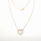 Collier Collier - Pendentif en or rose 18 carats et diamants 58 Facettes