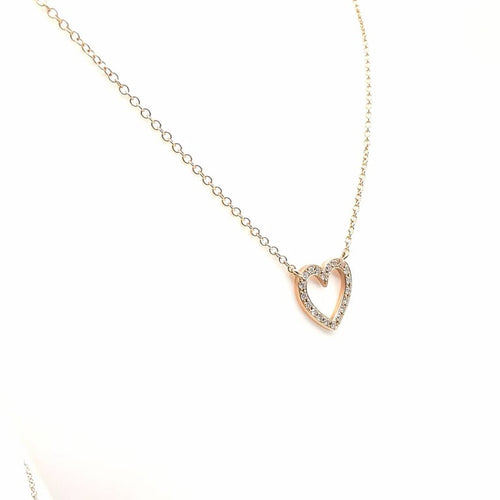 Collier Collier - Pendentif en or rose 18 carats et diamants 58 Facettes