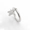 Bague 53 Bague en or blanc 18 carats avec diamants 58 Facettes