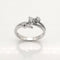 Bague 56 Bague en or blanc 18 carats sertie de 3 diamants 58 Facettes
