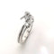 Bague 56 Bague en or blanc 18 carats sertie de 3 diamants 58 Facettes