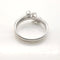 Bague 56 Bague en or blanc 18 carats sertie de 3 diamants 58 Facettes