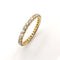 Bague 53 Alliance américaine - Bague en or jaune 18 carats et diamants 58 Facettes