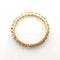 Bague 53 Alliance américaine - Bague en or jaune 18 carats et diamants 58 Facettes