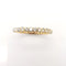 Bague 53 Alliance américaine - Bague en or jaune 18 carats et diamants 58 Facettes