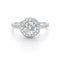 Bague 54.5 Bague solitaire en or blanc 18 carats et diamants 1,14 ct 58 Facettes
