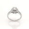 Bague 54.5 Bague solitaire en or blanc 18 carats et diamants 1,14 ct 58 Facettes