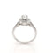 Bague 54.5 Bague solitaire en or blanc 18 carats et diamants 1,14 ct 58 Facettes