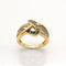 Bague 56 Bague en or jaune 18 carats sertie de diamants 58 Facettes