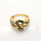 Bague 56 Bague en or jaune 18 carats sertie de diamants 58 Facettes