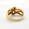 Bague 56 Bague en or jaune 18 carats sertie de diamants 58 Facettes