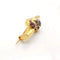 Broche Broche en or jaune 18 carats avec diamants et rubis 58 Facettes