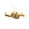 Broche Broche en or jaune 18 carats avec diamants et rubis 58 Facettes