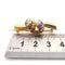 Broche Broche en or jaune 18 carats avec diamants et rubis 58 Facettes