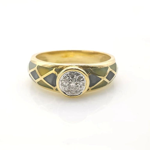 Bague 55 Bague en or blanc 18 carats et diamants taille brillant 58 Facettes