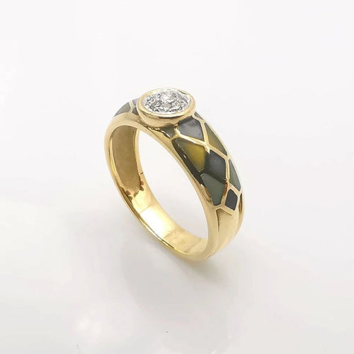 Bague 55 Bague en or blanc 18 carats et diamants taille brillant 58 Facettes