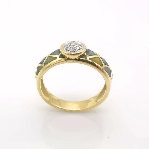 Bague 55 Bague en or blanc 18 carats et diamants taille brillant 58 Facettes