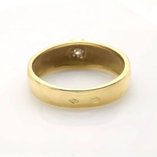 Bague 55 Bague en or blanc 18 carats et diamants taille brillant 58 Facettes