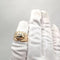 Bague 57 Bague tank en or jaune 18 carats et diamants taille ancienne 58 Facettes