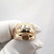 Bague 57 Bague tank en or jaune 18 carats et diamants taille ancienne 58 Facettes