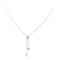 Collier Collier en or blanc 18 carats avec perle 58 Facettes