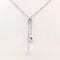Collier Collier en or blanc 18 carats avec perle 58 Facettes