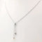 Collier Collier en or blanc 18 carats avec perle 58 Facettes