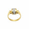 Bague 59 Bague en or jaune 18 carats avec diamants 58 Facettes