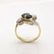 Bague 53 Bague Toi & Moi Belle Époque en or jaune, saphir et diamants 58 Facettes