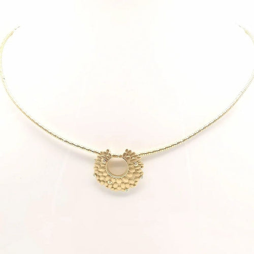 Collier Collier en or jaune 18 carats serti de diamants 58 Facettes