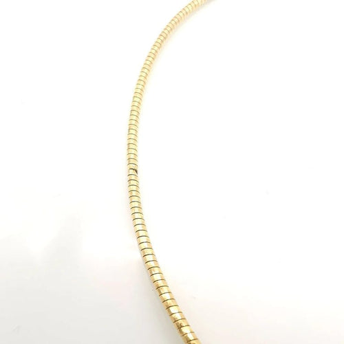Collier Collier en or jaune 18 carats serti de diamants 58 Facettes