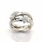 Bague 59 Bague en or blanc 18 carats sertie de diamants 58 Facettes
