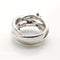 Bague 59 Bague en or blanc 18 carats sertie de diamants 58 Facettes