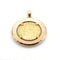 Pendentif Pendentif porte-pièce 20 francs suisses 1863 en or jaune 58 Facettes
