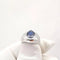 Bague 53 Bague en or blanc 18 carats, saphir ovale et diamants 58 Facettes