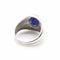 Bague 53 Bague en or blanc 18 carats, saphir ovale et diamants 58 Facettes