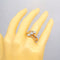Bague 57 Bague ancienne en or rose sertie de diamants 58 Facettes
