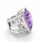 Bague 51 Bague améthyste et diamants en or blanc 18 carats 58 Facettes