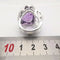 Bague 51 Bague améthyste et diamants en or blanc 18 carats 58 Facettes