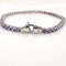 Bracelet Bracelet tennis en or blanc 18K serti d’améthystes 58 Facettes