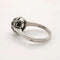 Bague 51 Bague solitaire en or blanc 18 carats et diamant taille brillant 58 Facettes