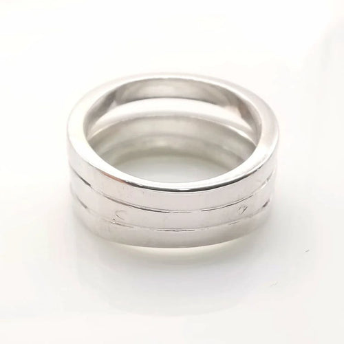 Bague 58 Bague en or blanc 18 carats et diamants 58 Facettes