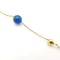 Bracelet Bracelet en or jaune 18 carats avec perles bleues 58 Facettes