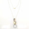 Collier Collier en or bicolore 18 carats avec diamants 58 Facettes