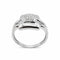 Bague 56 Bague en or blanc 18 carats sertie de diamants 58 Facettes
