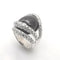 Bague 54 Bague en or blanc 18 carats avec onyx et diamants 58 Facettes