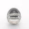 Bague 54 Bague en or blanc 18 carats avec onyx et diamants 58 Facettes