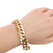 Bracelet Bracelet maille forçat en or jaune 18 carats 58 Facettes