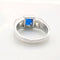 Bague 53 Bague Belle Époque en or blanc 18 carats saphir et diamants 58 Facettes